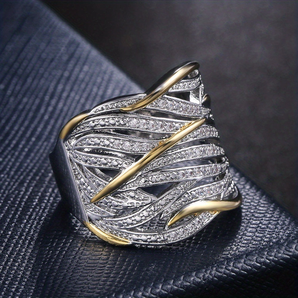 Elegant Flerlagers Tvinnad Ring