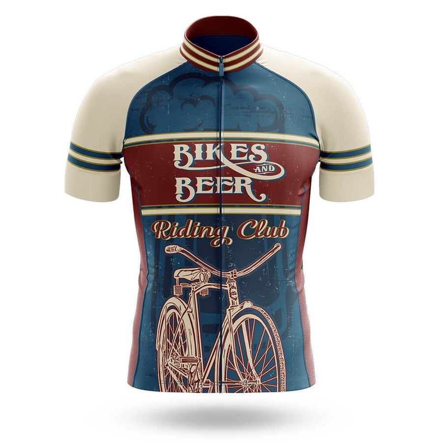 Retro Bikes And Beer Riding Club Men's Cycling Kit