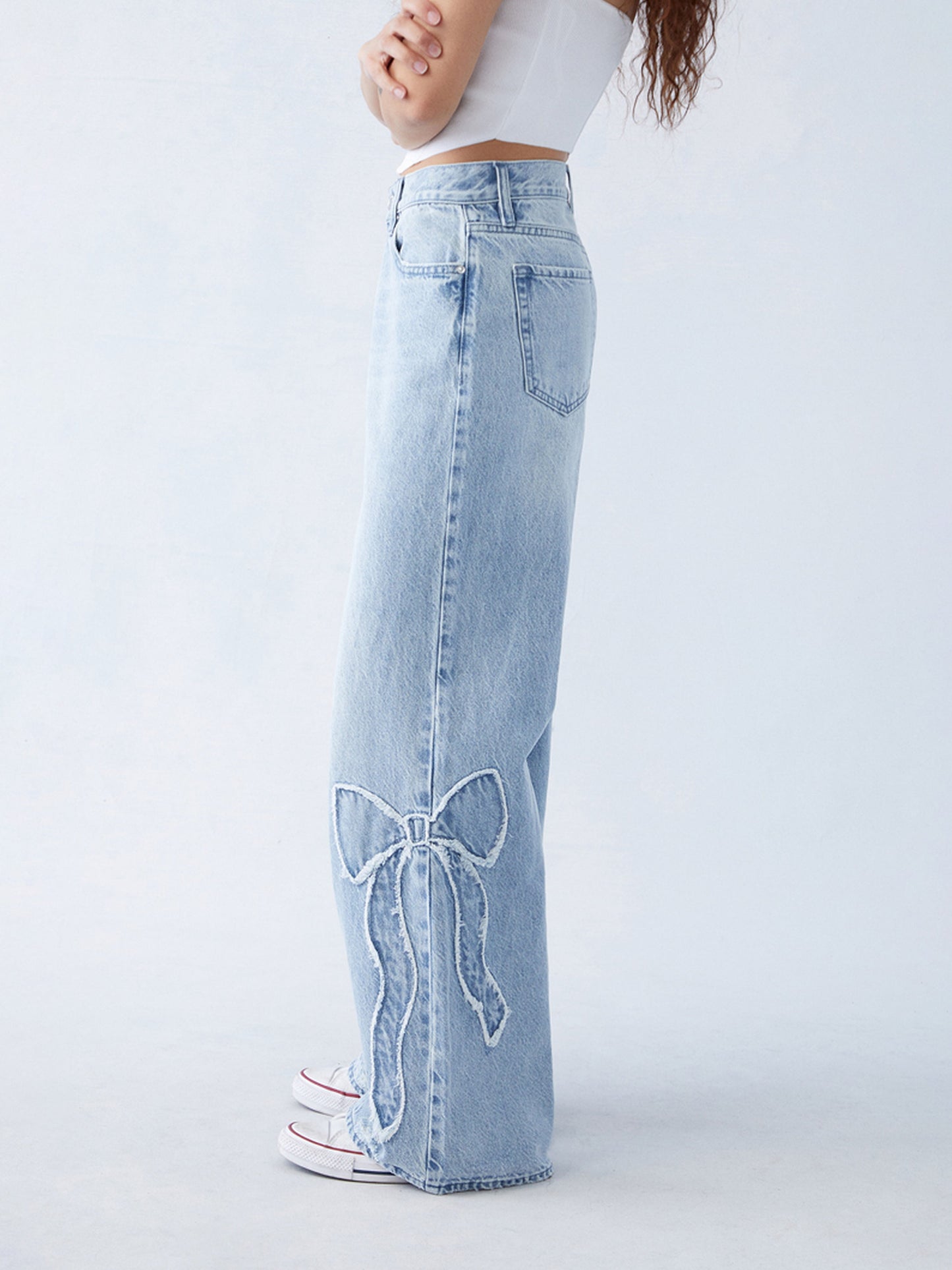 Amy™ | Baggy bow jeans