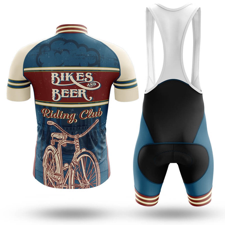 Retro Bikes And Beer Riding Club Men's Cycling Kit