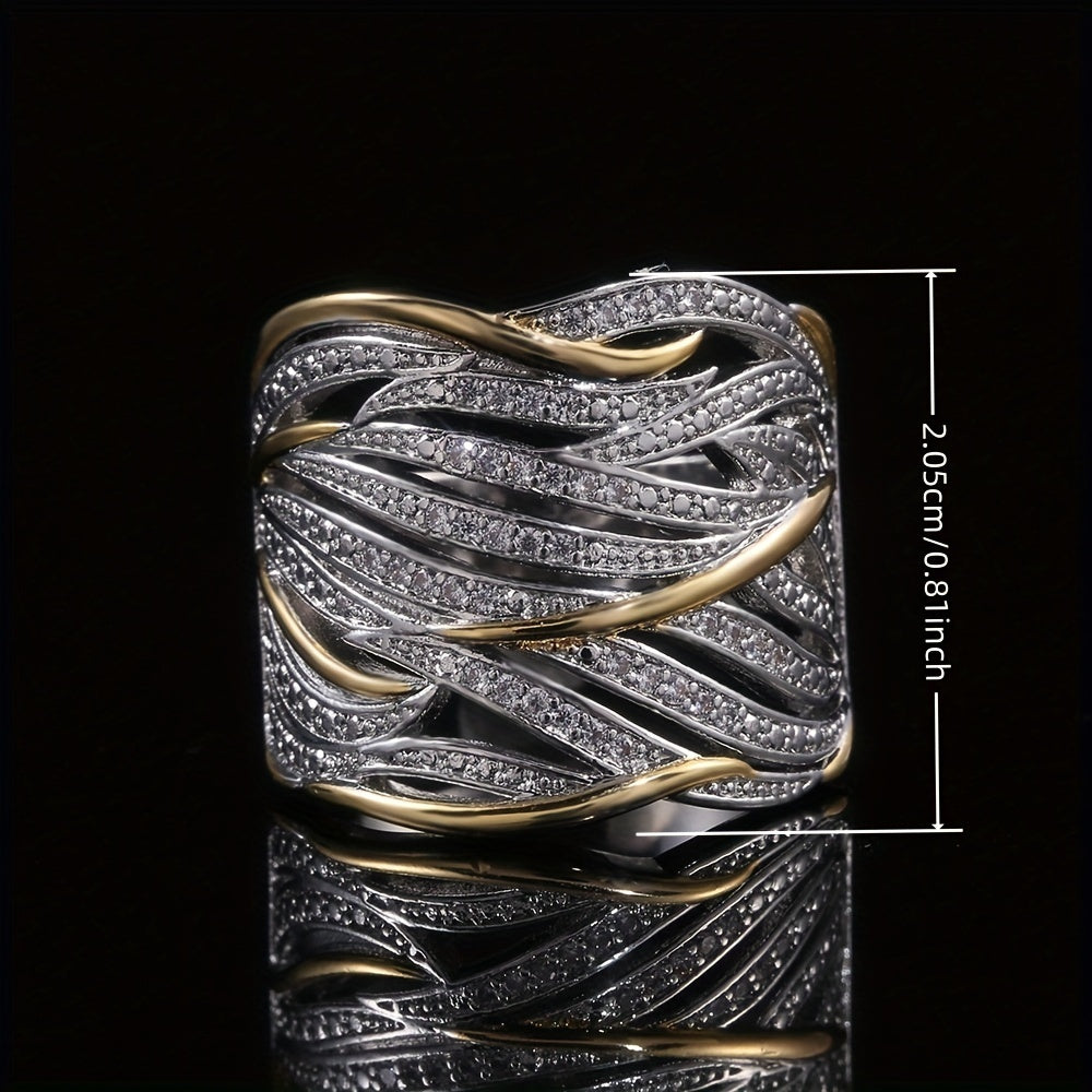 Elegant Flerlagers Tvinnad Ring