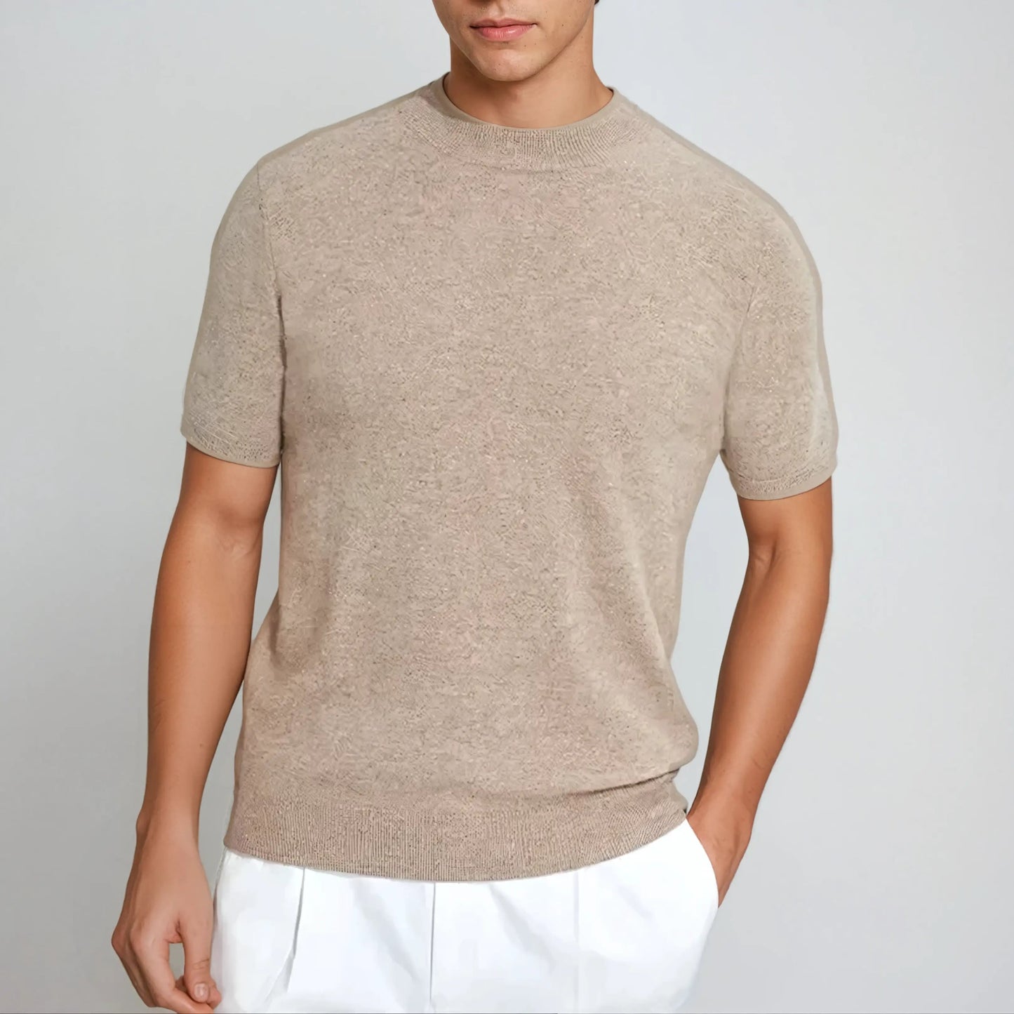 Felix™ | Cashwool T-shirt Beige