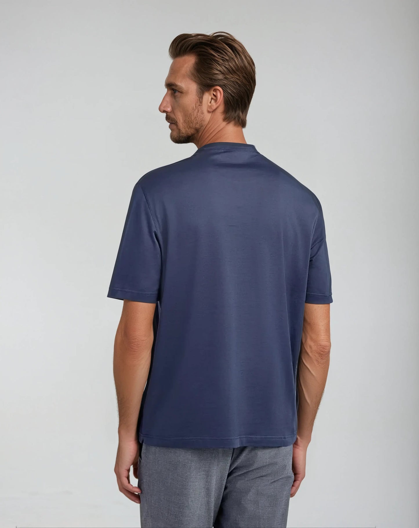 Taren™ | Signature Supima T-shirt – Intens Blå