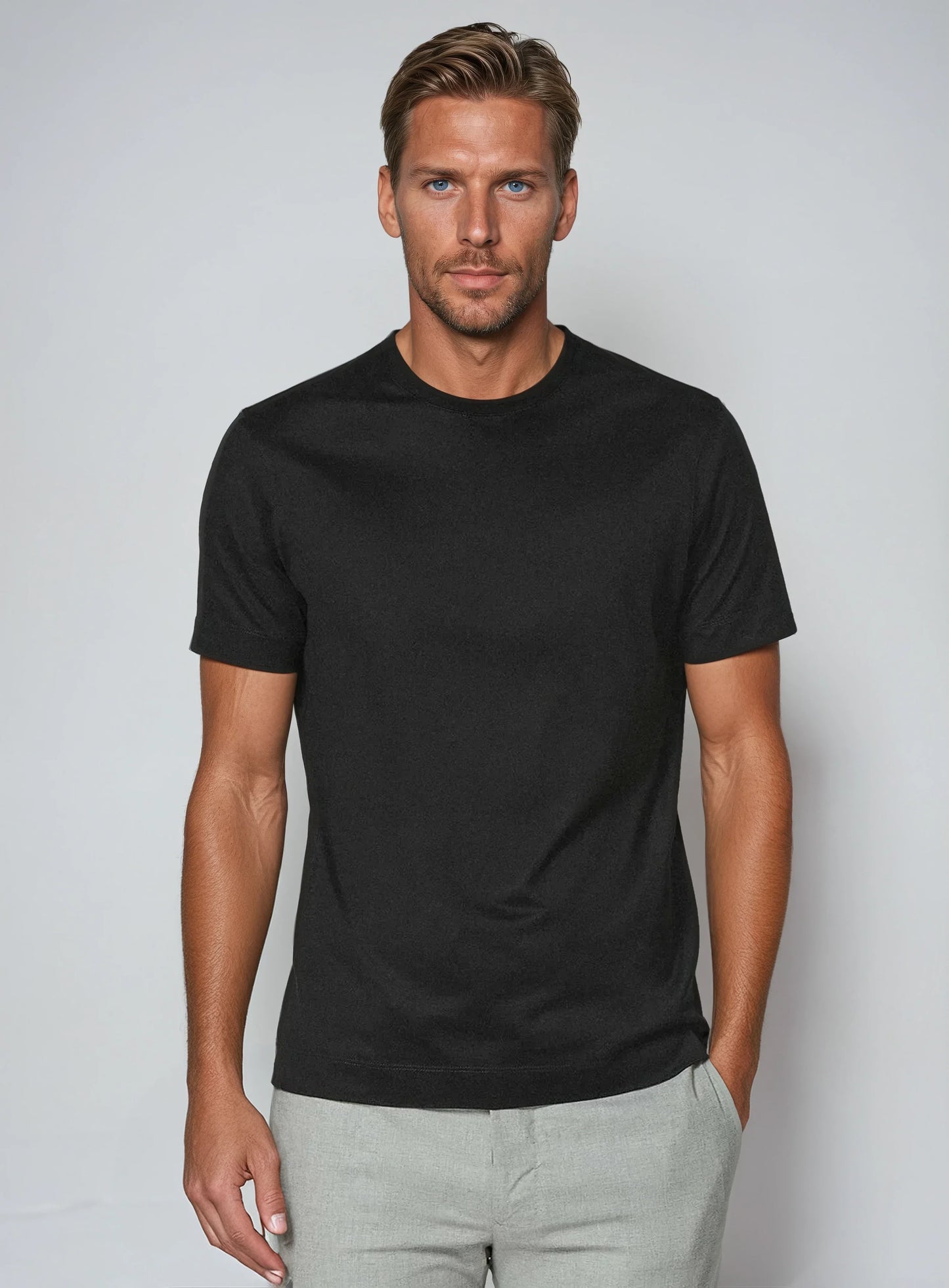 Taren™ | Signature Supima T-shirt – Djup Svart