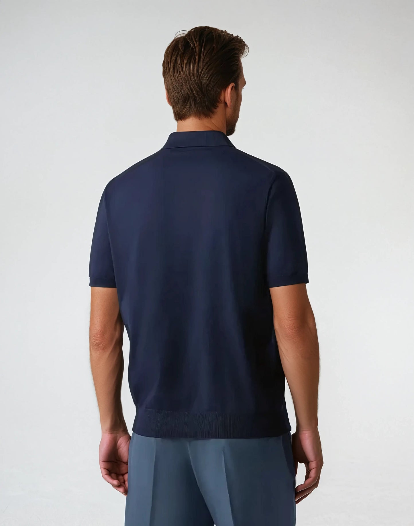 Leo™ | Polo med Dragkedja - Marinblå