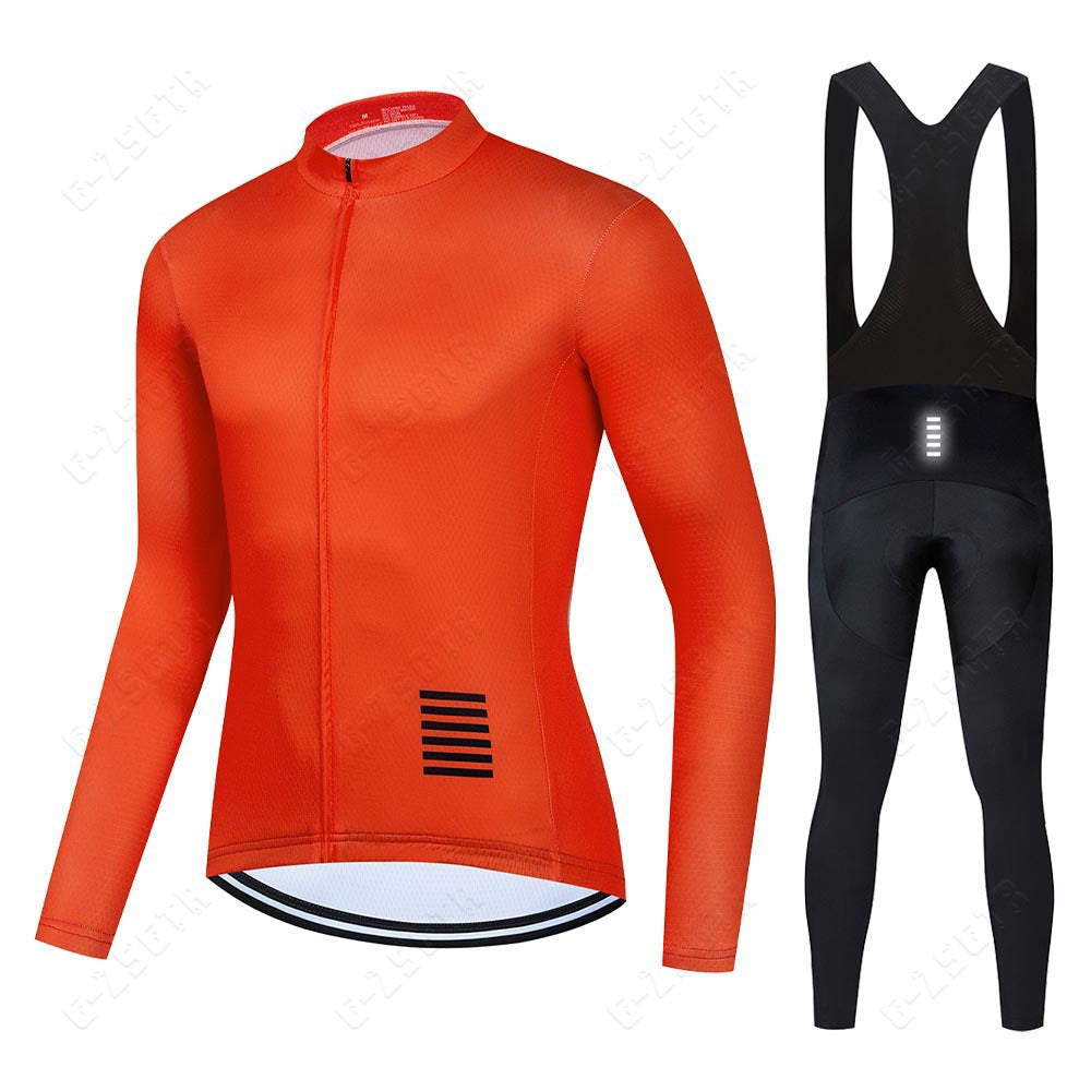 Professional long-sleeved cycling clothing set