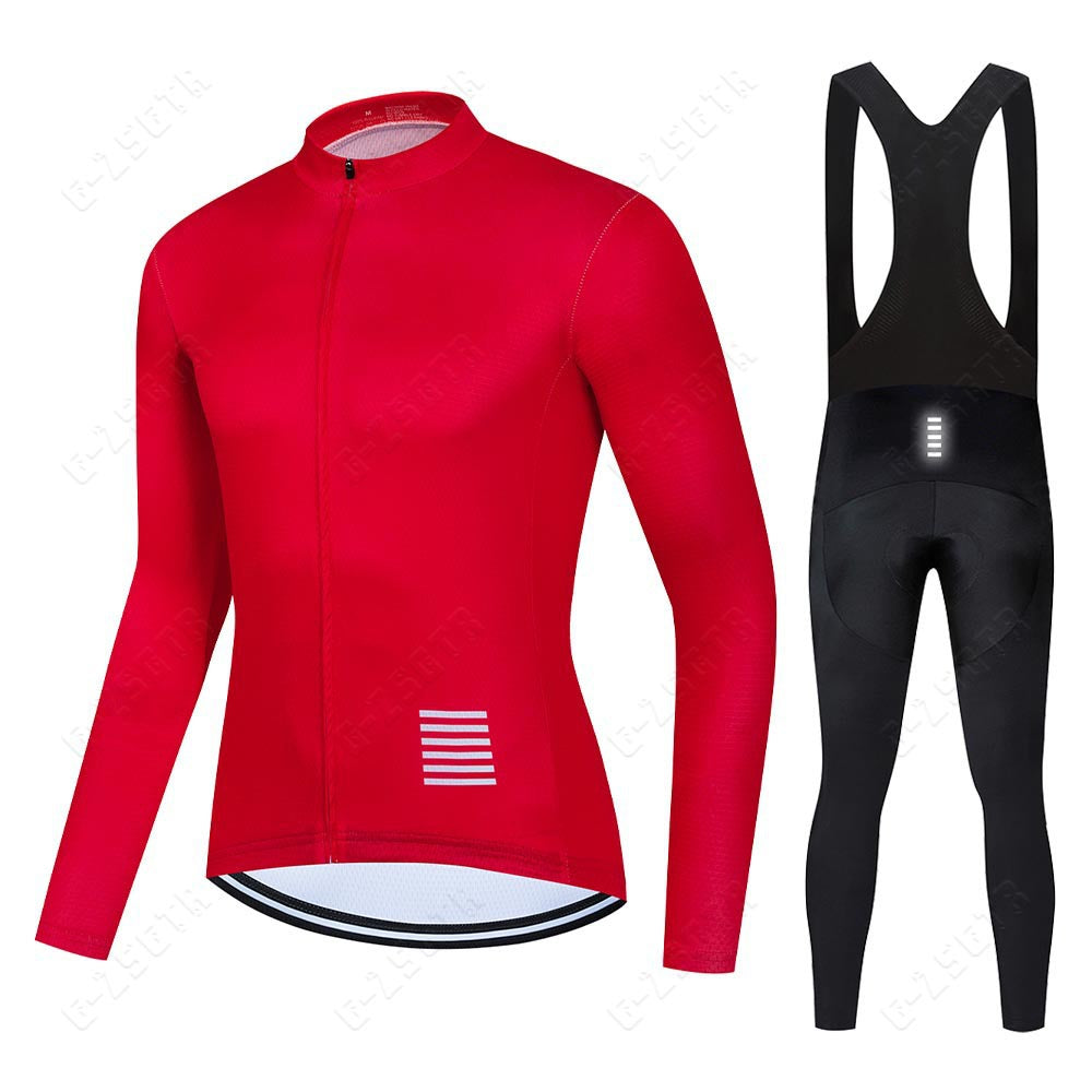 Professional long-sleeved cycling clothing set