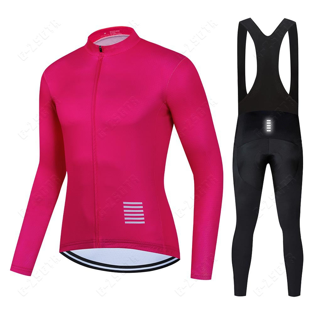 Professional long-sleeved cycling clothing set