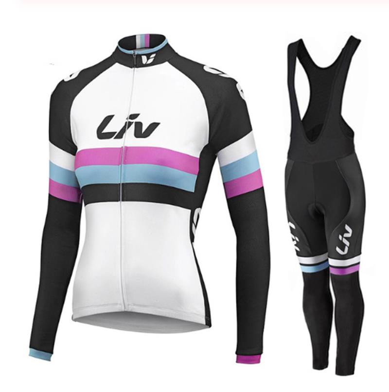 LIV V2 - PRO women's winter cycling set with bib shorts
