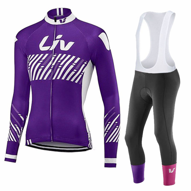 LIV V2 - PRO women's winter cycling set with bib shorts