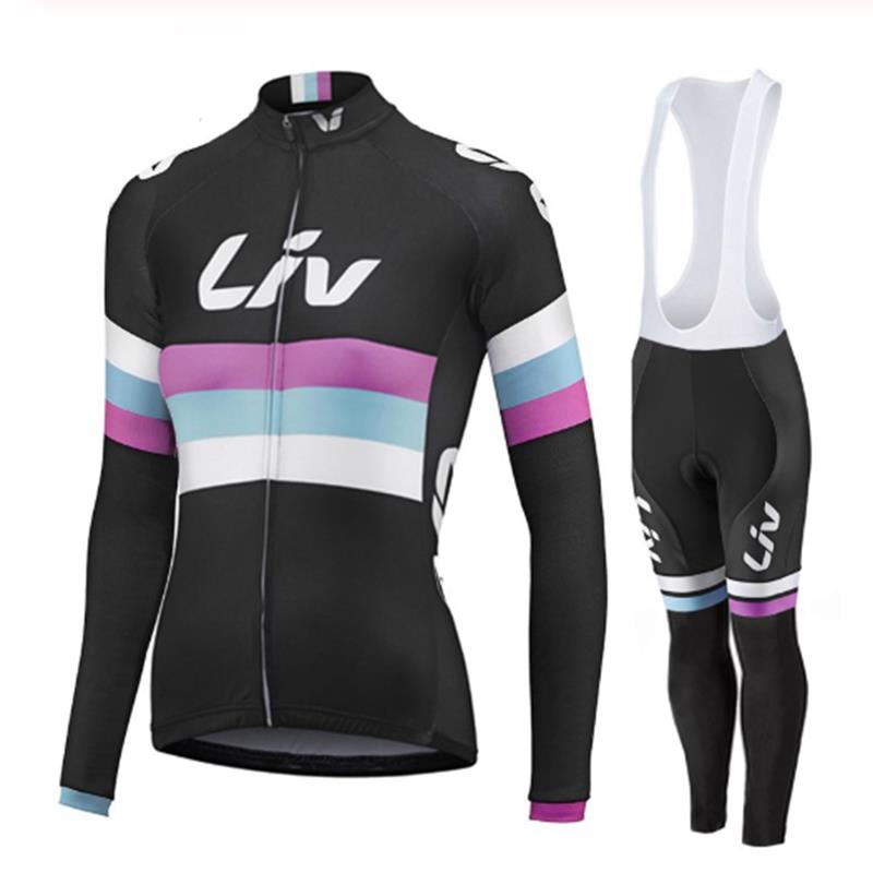 LIV V2 - PRO women's winter cycling set with bib shorts