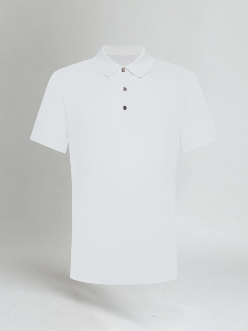 Gustav™ | Premium Polotröja - Vit