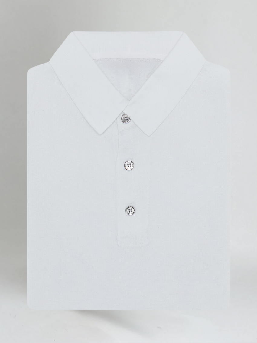 Gustav™ | Premium Polotröja - Vit