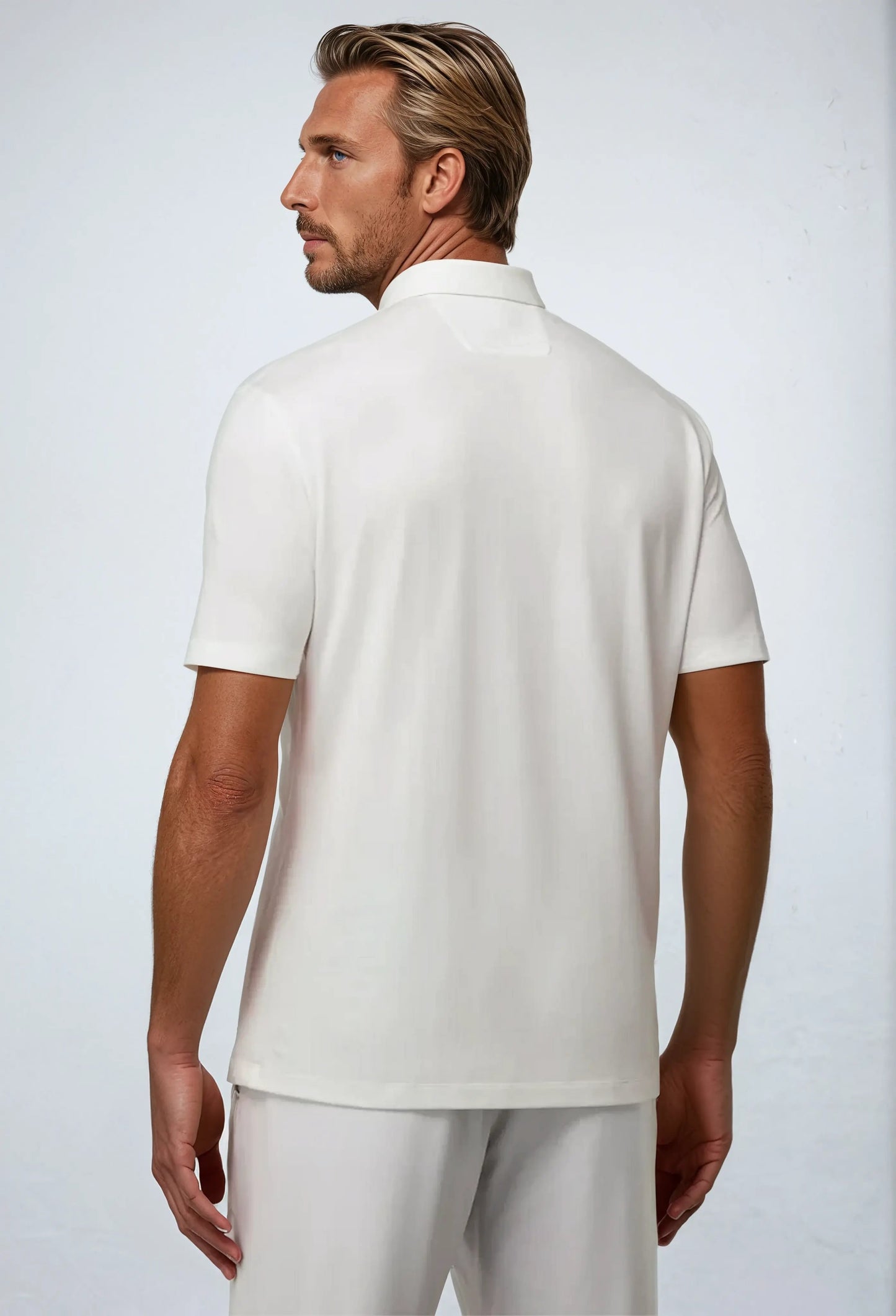 Leo™ | Polo med Dragkedja - Vit