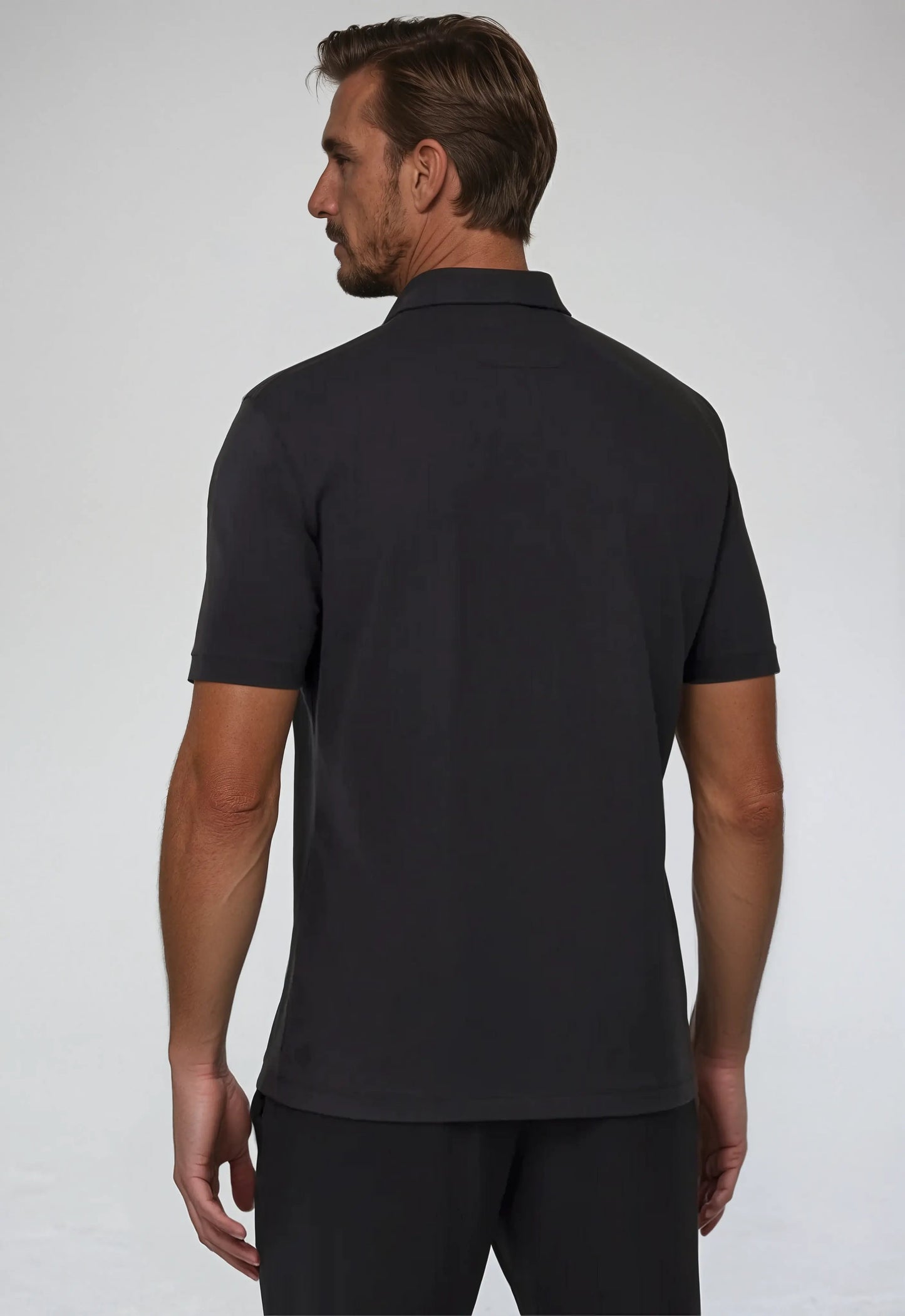 Leo™ | Polo med Dragkedja - Svart