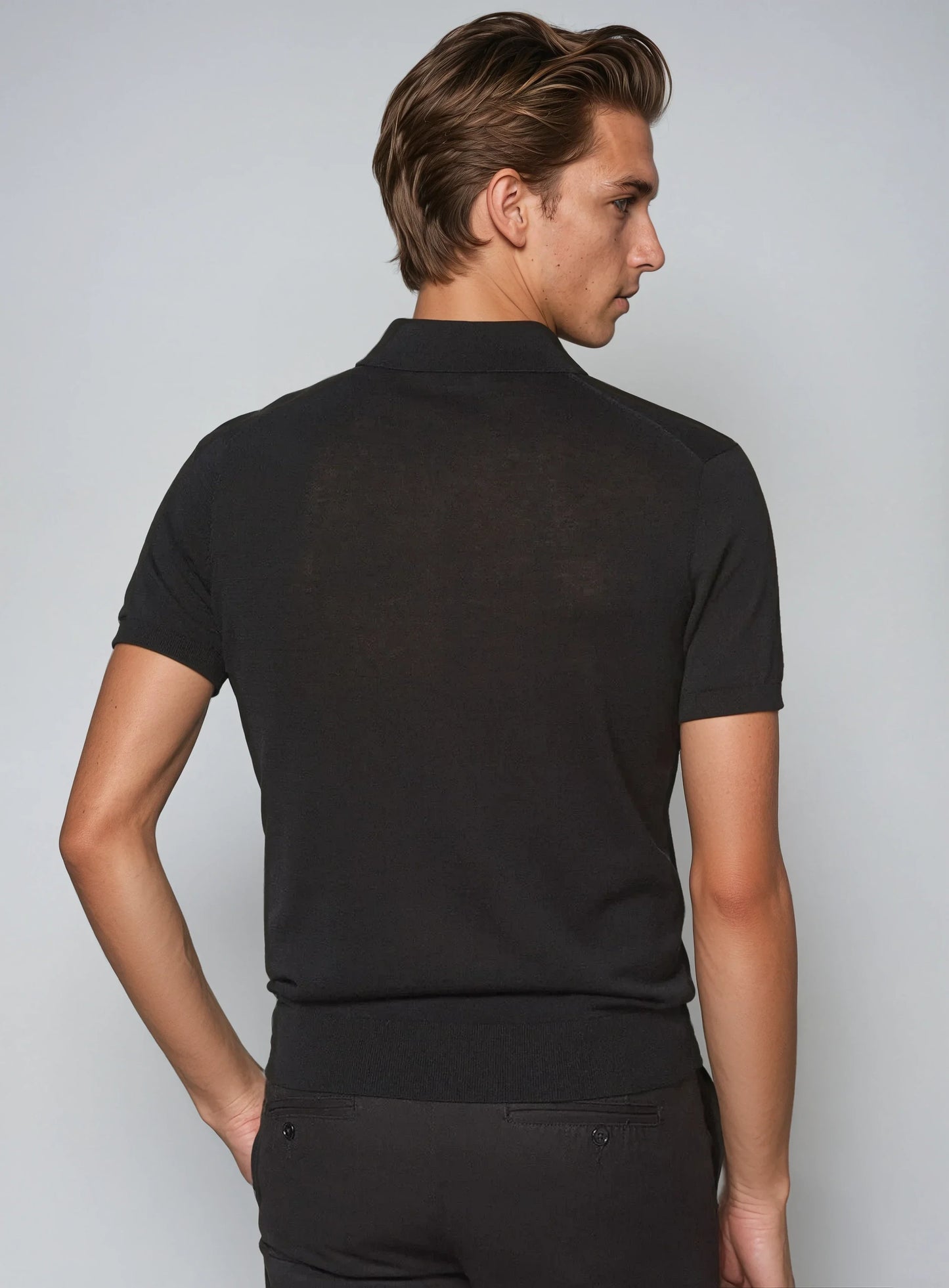 Gustav™ | Premium Polotröja - Svart
