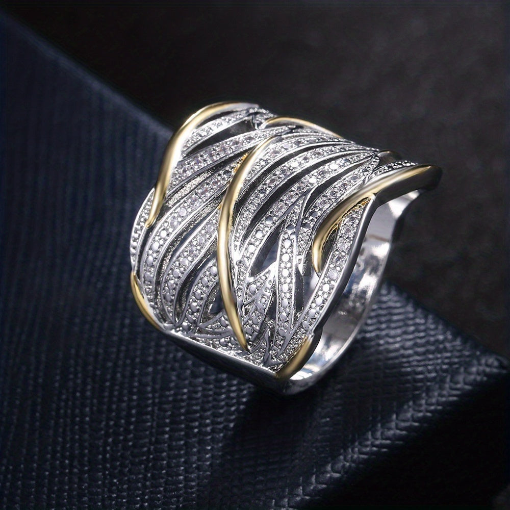 Elegant Flerlagers Tvinnad Ring
