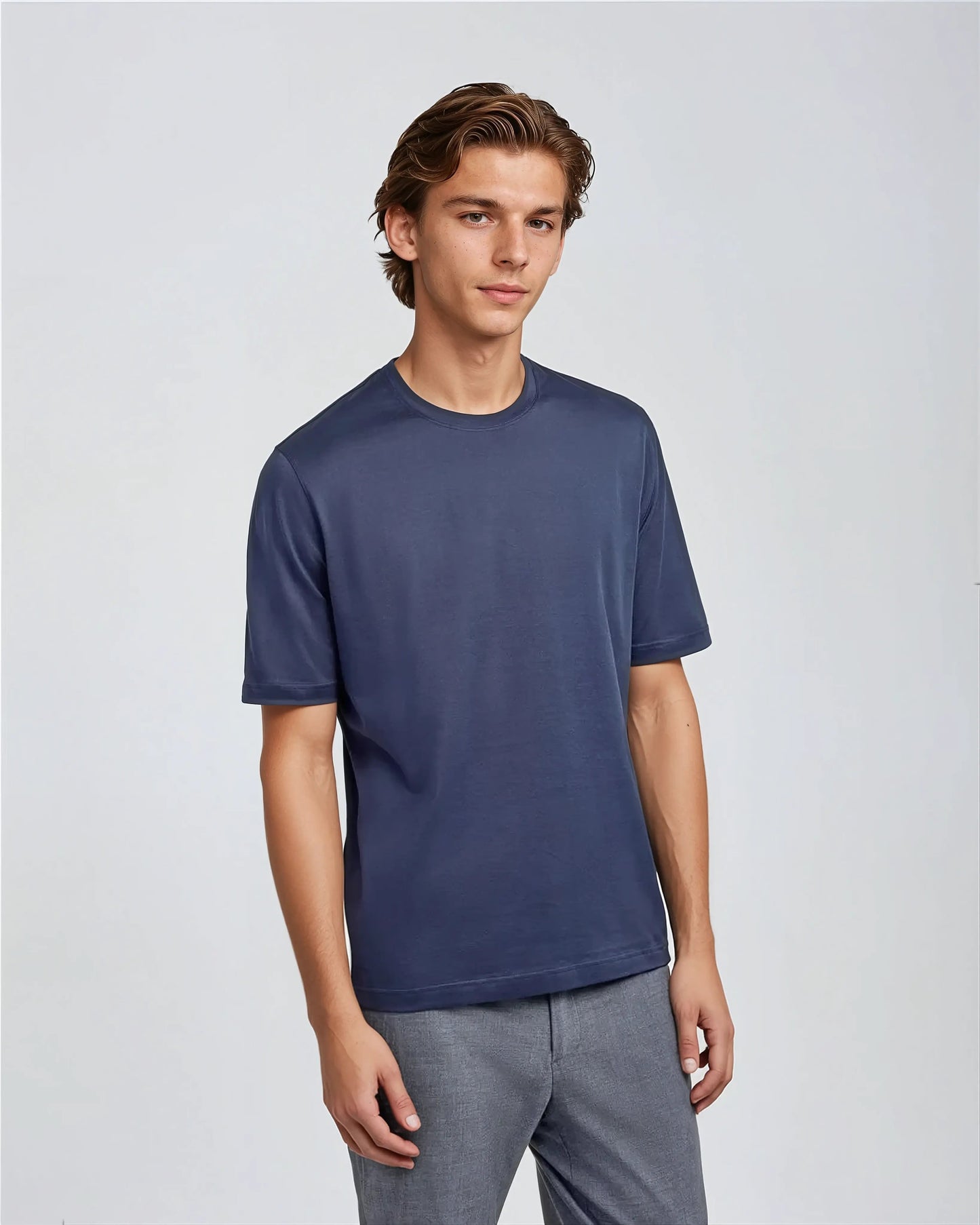 Taren™ | Signature Supima T-shirt – Intens Blå