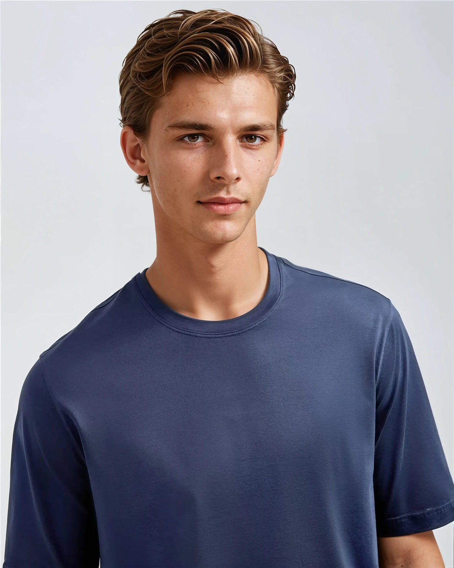 Taren™ | Signature Supima T-shirt – Intens Blå