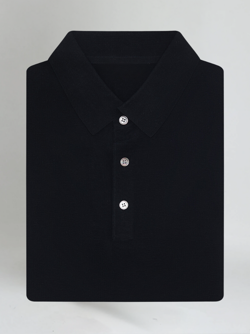 Gustav™ | Premium Polotröja - Svart