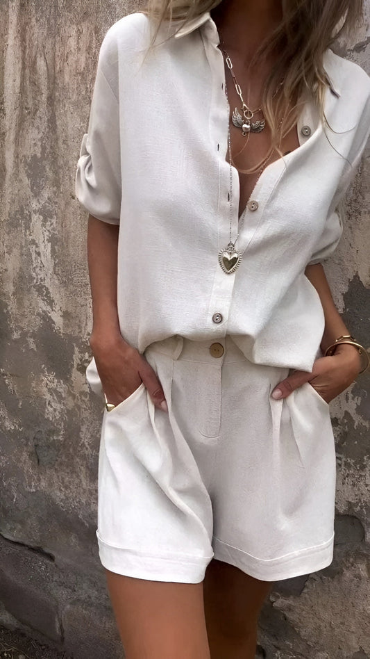 Klara™ | Sommarbrisa Linne Set