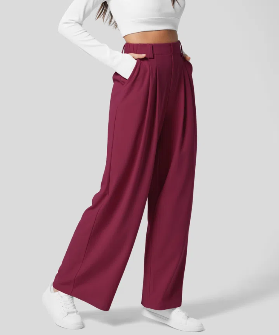 Dewi™ | Elegant Elastisk Byxa med Hög Midja