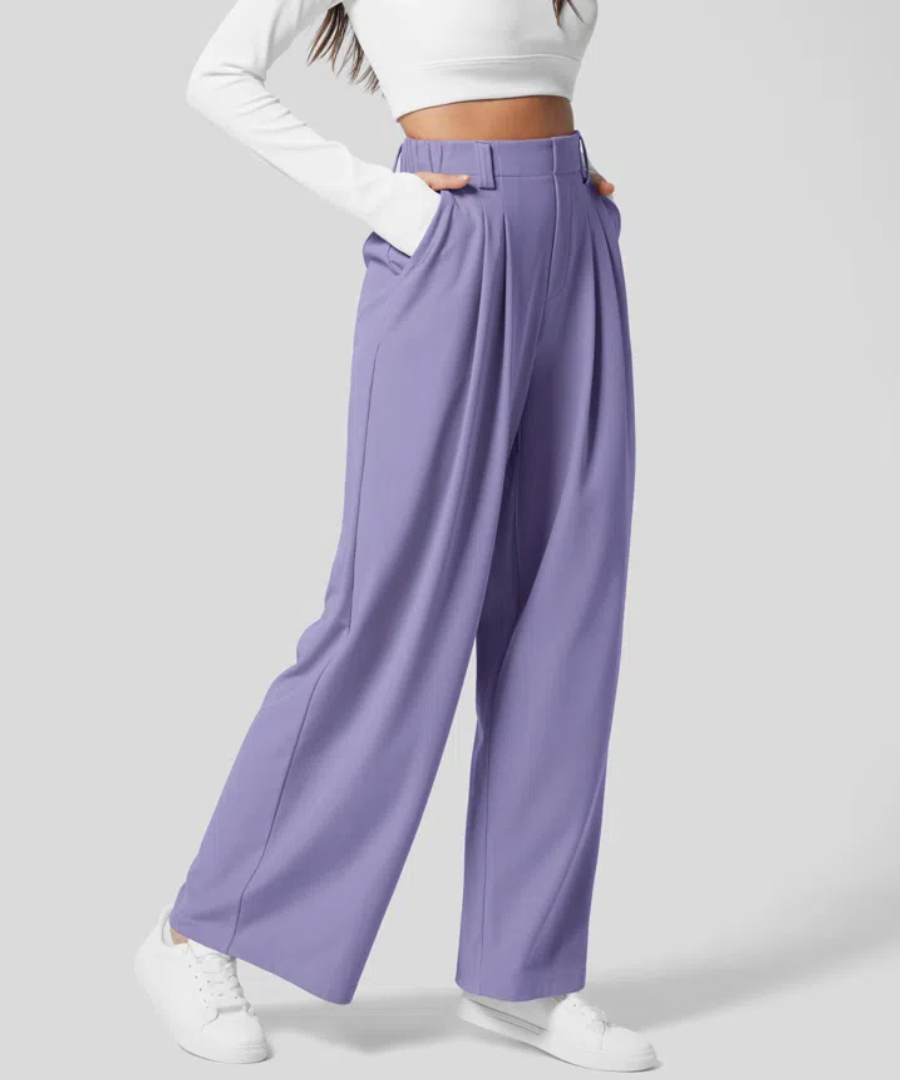 Dewi™ | Elegant Elastisk Byxa med Hög Midja