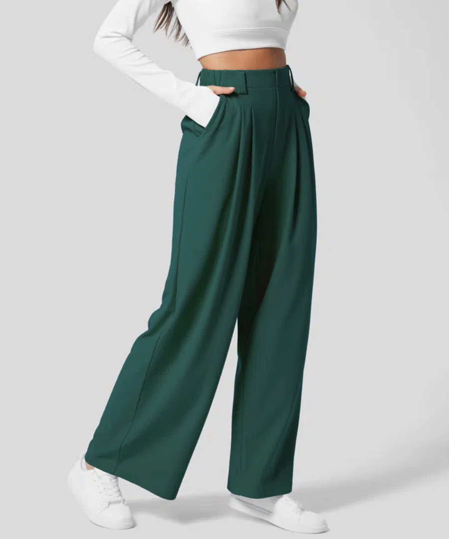 Dewi™ | Elegant Elastisk Byxa med Hög Midja