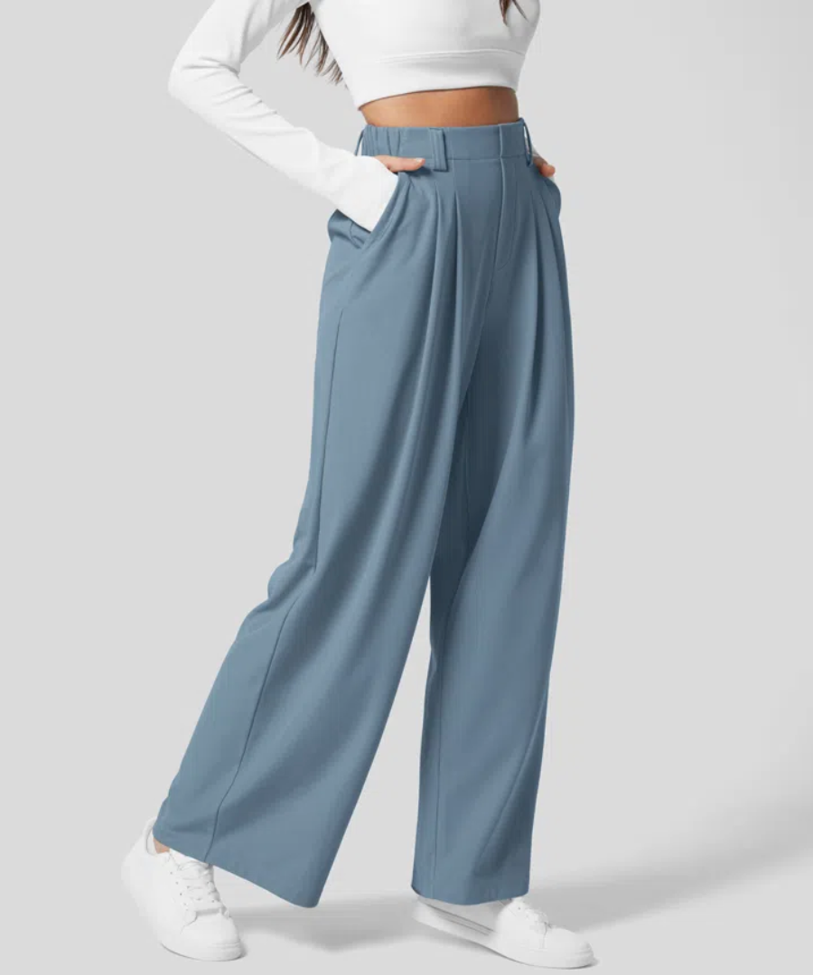 Dewi™ | Elegant Elastisk Byxa med Hög Midja