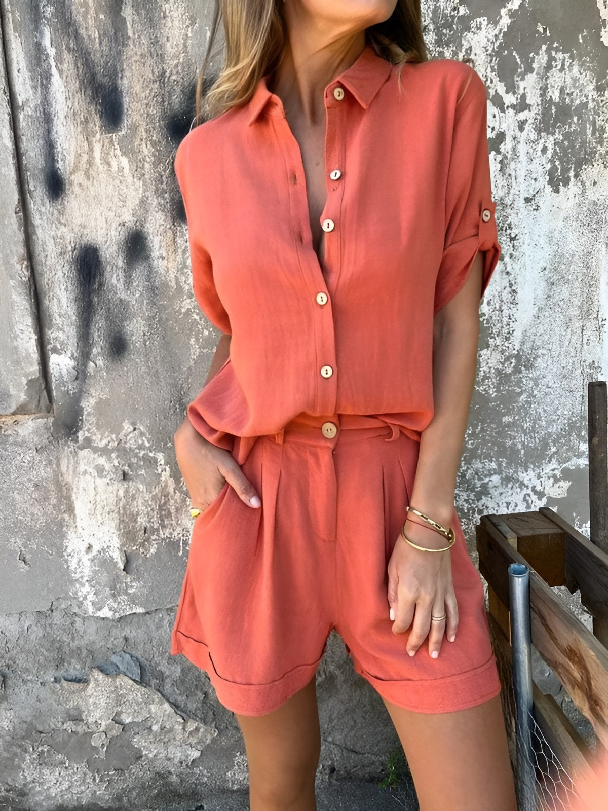 Klara™ | Sommarbrisa Linne Set