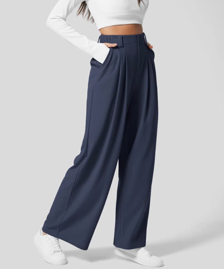 Dewi™ | Elegant Elastisk Byxa med Hög Midja