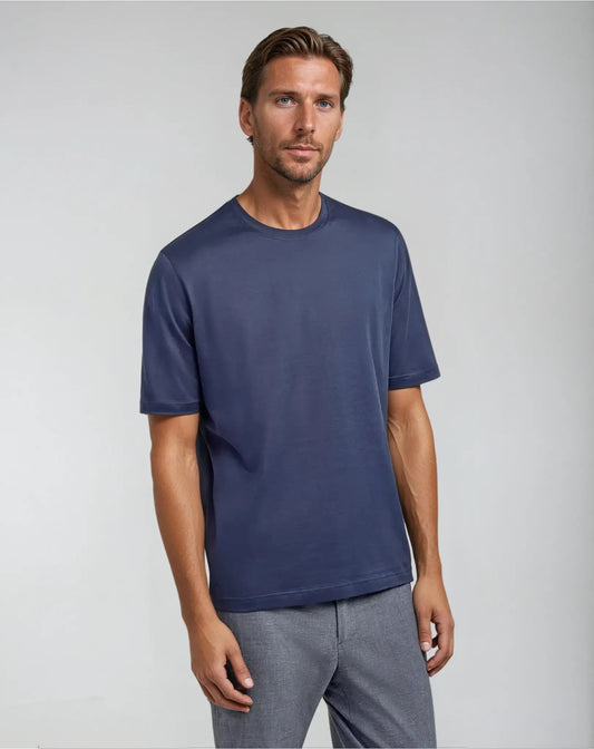 Taren™ | Signature Supima T-shirt – Intens Blå