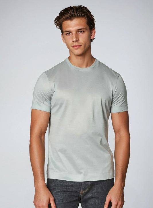 Taren™ | Signature Supima T-shirt – Ljusgrå