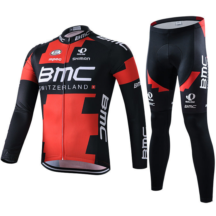 Pro cycling kit with long sleeves
