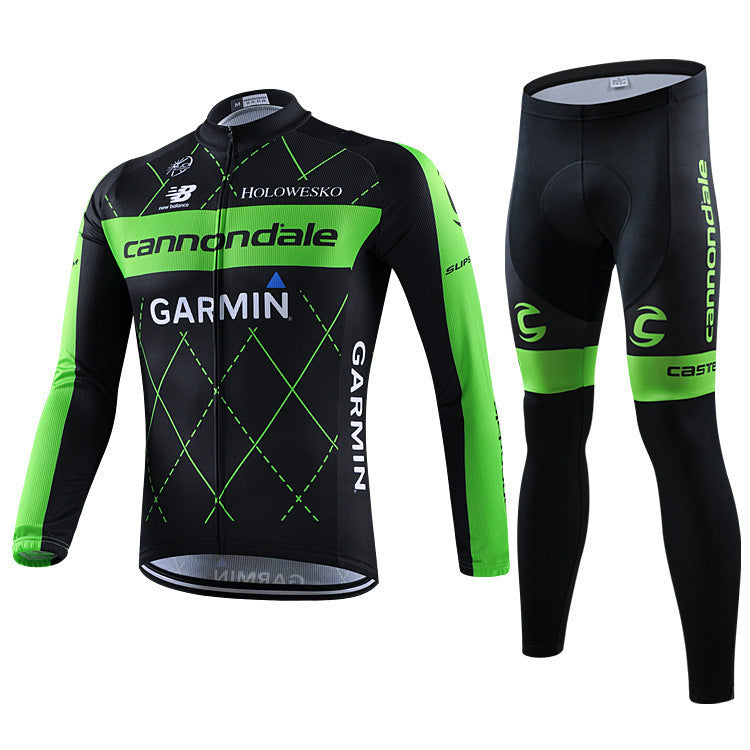 Pro cycling kit with long sleeves