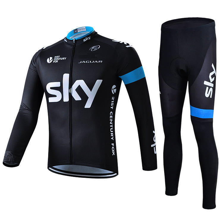 Pro cycling kit with long sleeves