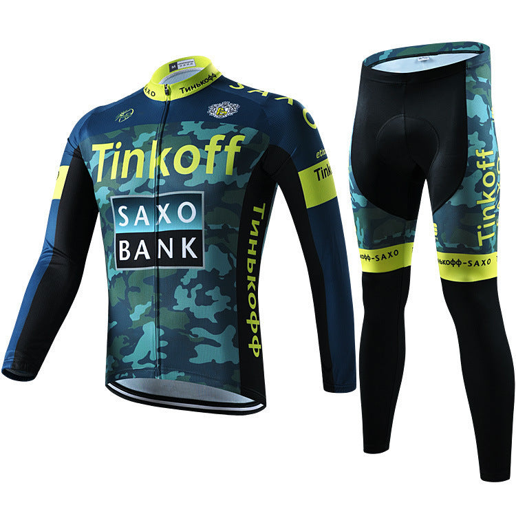 Pro cycling kit with long sleeves