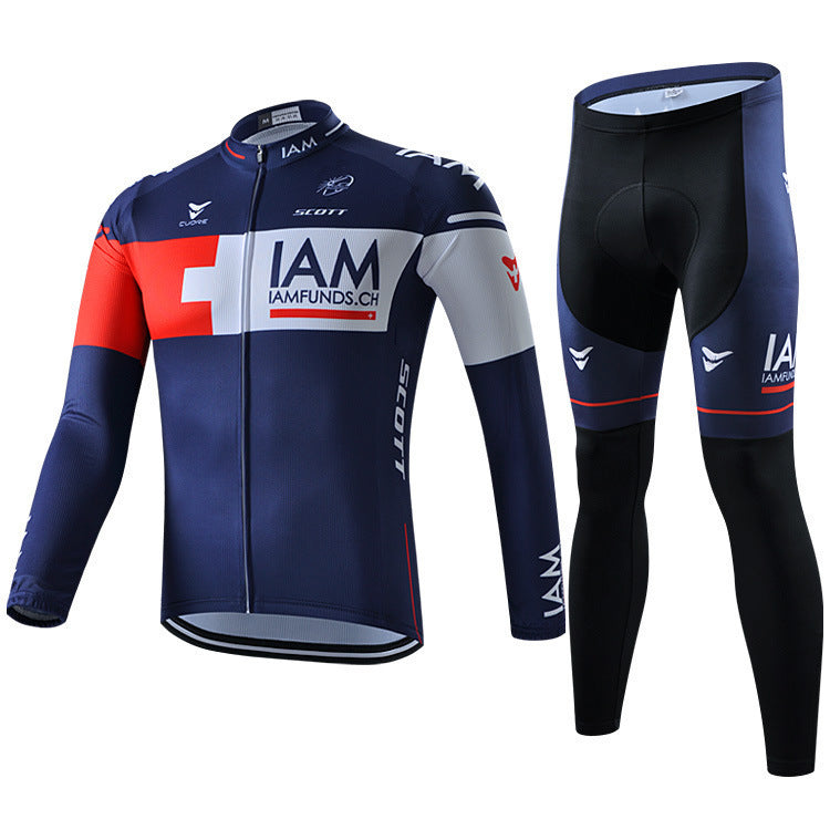 Pro cycling kit with long sleeves