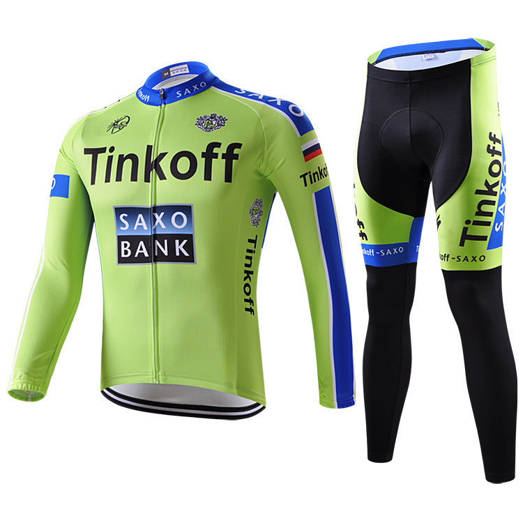 Pro cycling kit with long sleeves
