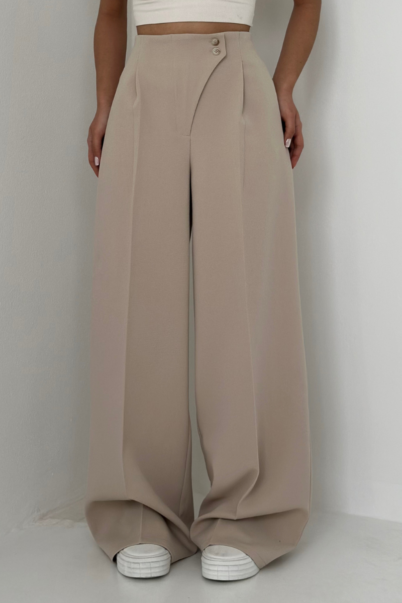 Klara™ | Högmidjade Vida Byxor