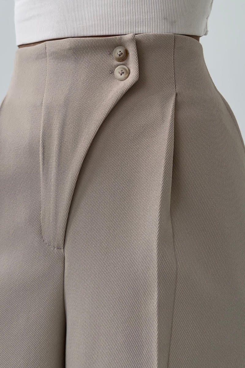 Klara™ | Högmidjade Vida Byxor