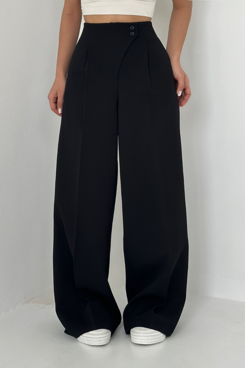 Klara™ | Högmidjade Vida Byxor