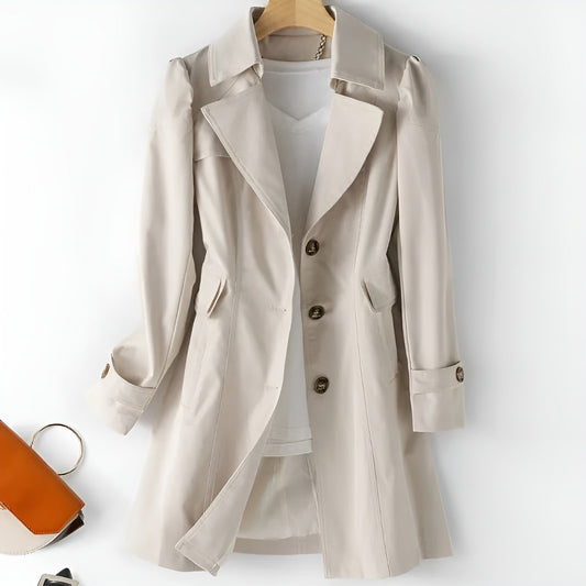 Noelle™ | Lätt Lyx i en Tidlös Trenchcoat
