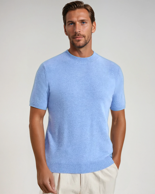 Felix™ | Cashwool T-shirt Ljusblå