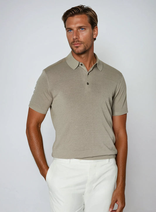Gustav™ | Premium Pikétröja - Khaki