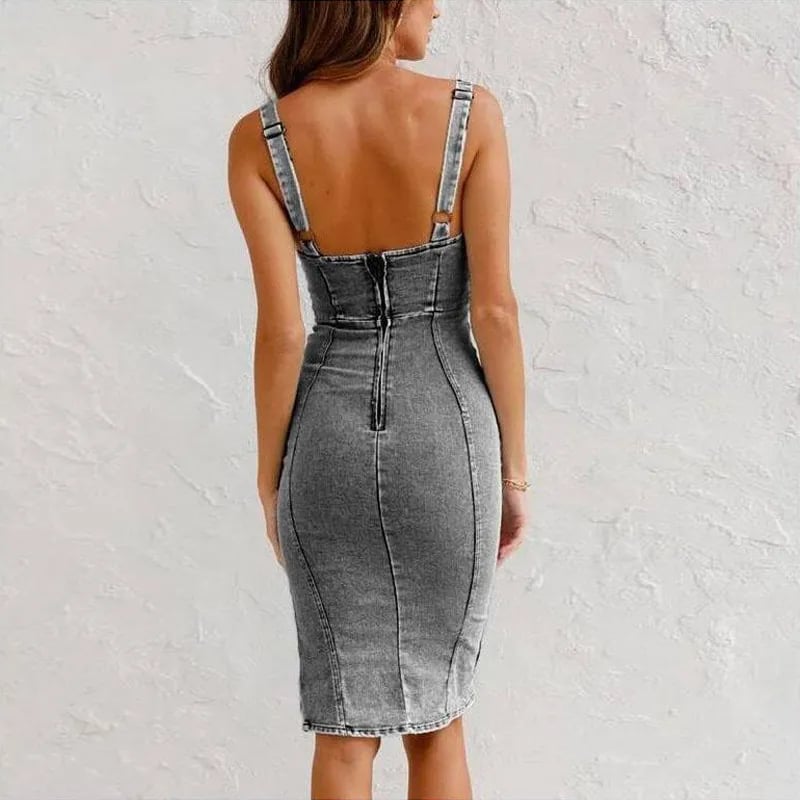 Josefin™ | Denimlinneklänning